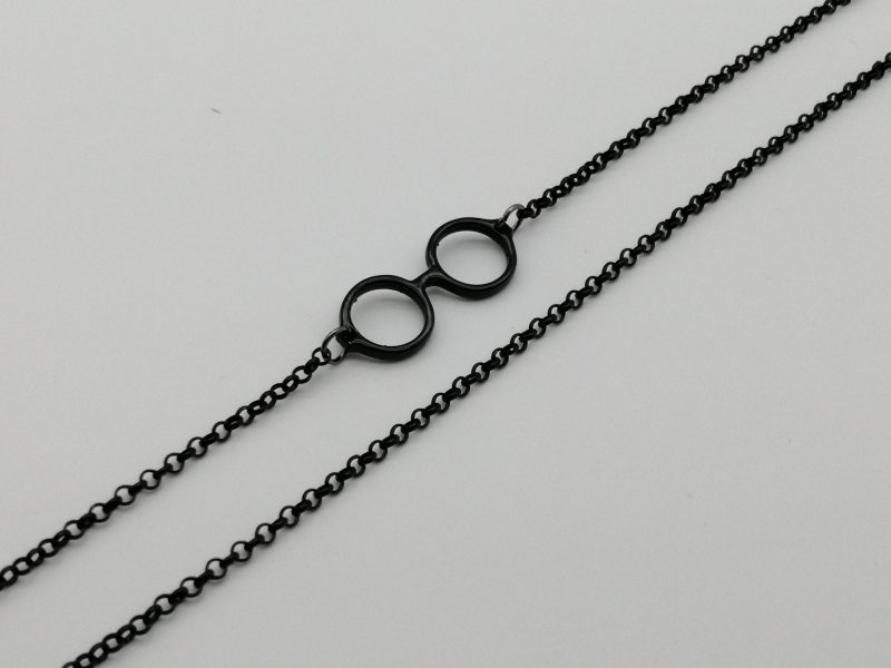 Cadena metal miniatura gafa