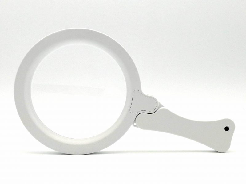 Lupa LED con mango plegable
